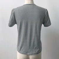 Rose Appliques Black T-shirt Women Fashion Sexy Bare Midriff Striated Short Sleeves Shirt Tops Tee Shirt Femme
