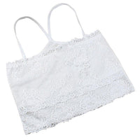 JECKSION Womens Tank Tops 2016 Fashion Black White Lace Bustier Bra Crop Top Sleeveless Bralette Cami #LSN