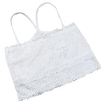 JECKSION Womens Tank Tops 2016 Fashion Black White Lace Bustier Bra Crop Top Sleeveless Bralette Cami #LSN