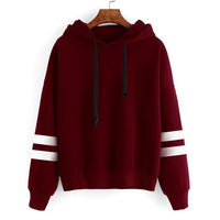 High Quality Fashion Shirt Womens Long Sleeve Hoodie Jumper Hooded O-Neck Pullover Tops Casual short T shirt for Ladies