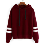 High Quality Fashion Shirt Womens Long Sleeve Hoodie Jumper Hooded O-Neck Pullover Tops Casual short T shirt for Ladies