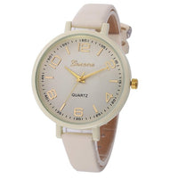 2016 fashion watches Women PU Leather Casual quartz-watch Clock Women Wristwatch Dress Watch Female Relogio Feminino