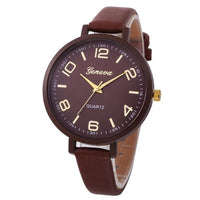2016 fashion watches Women PU Leather Casual quartz-watch Clock Women Wristwatch Dress Watch Female Relogio Feminino