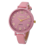 2016 fashion watches Women PU Leather Casual quartz-watch Clock Women Wristwatch Dress Watch Female Relogio Feminino