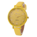 2016 fashion watches Women PU Leather Casual quartz-watch Clock Women Wristwatch Dress Watch Female Relogio Feminino