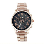 2017 Fashion Women's Watches Geneva Roman Number Stainless Steel Analog Rose Gold Quartz Wrist Watch Ladies Dress Watch &02