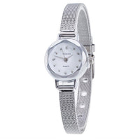 High Quality GENVIVIA 2017 Women Ladies Stainless Steel Mesh Band Waterproof Wrist Watch