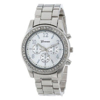 2017 Ladies Luxury Crystal Geneva Quartz Watch Women Stainless Steel Dress Wristwatches Woman Clock Female Relojes Mujer