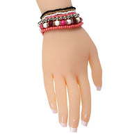 2016 new 7PCS/Set Women Multilayer Acrylic Beads Bangle Bracelets Beach