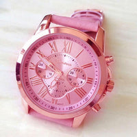 Relojes Feminino 2017 Roman Numerals Quartz Watches Women Fashion Casual Women's Watches PU Leather WristWatches Clocks