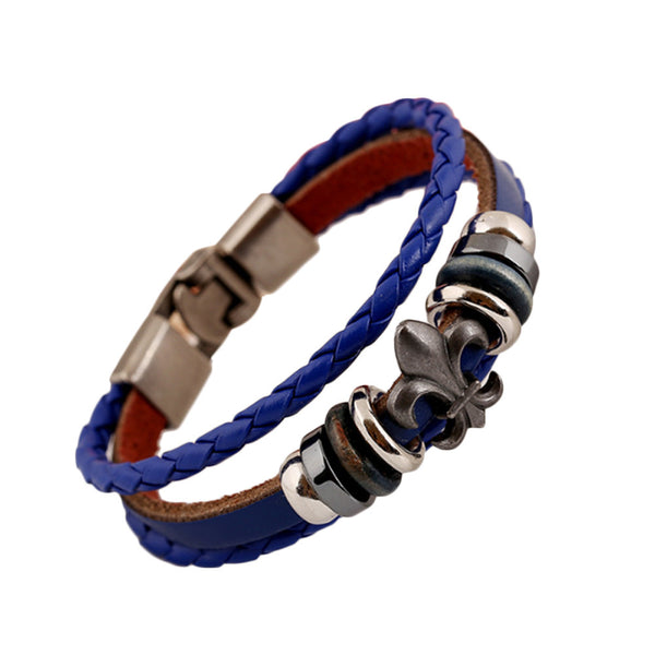 Men's Punk Retro Leather Bracelet