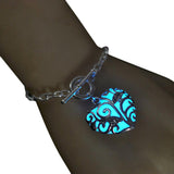 Fashion Women Ladies Night Luminous Jewelry Personality Luminous Bracelet Blue