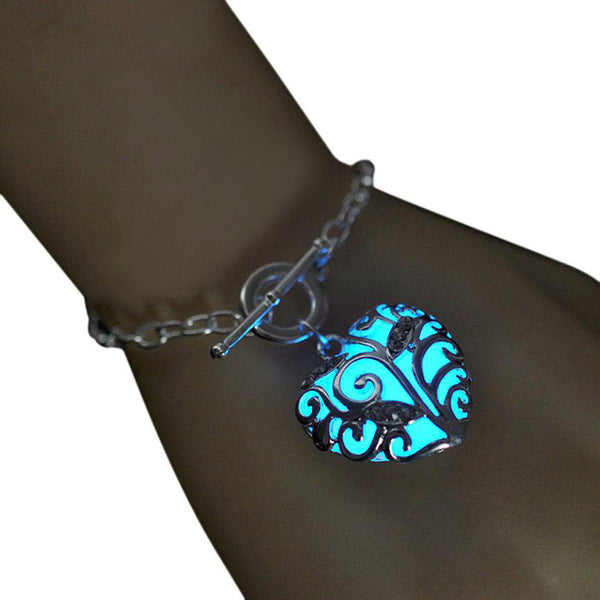 Fashion Women Ladies Night Luminous Jewelry Personality Luminous Bracelet Blue