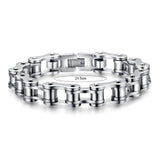 Men Jewelry Bike Chain Stainless Steel Bracelet 8.5inch