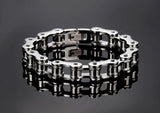 Men Jewelry Bike Chain Stainless Steel Bracelet 8.5inch