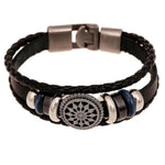Leather Charm Wrap Bracelet Jewelry Punk Style