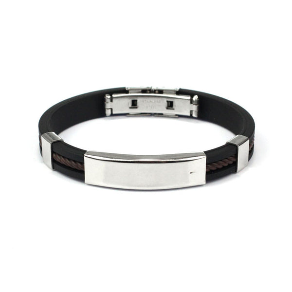 Fashion Mens Jewelry Bracelet Stainless Steel Cuff Bangle Han