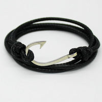 Fashion Retro Leather Bracelets For Men Popular Bandages  Anchor Bracelets BK