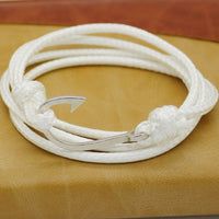 Fashion Retro Leather Bracelets For Men Popular Bandages  Anchor Bracelets BK