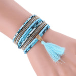 Fashion Women Lots Style Bracelet Rhinestone Bangle Charm Cuff Jewelry Beige