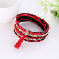 Fashion Women Lots Style Bracelet Rhinestone Bangle Charm Cuff Jewelry Beige