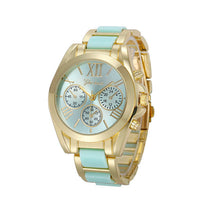 2017 Luxury Brand Watches Women Gold Quratz-Watch For Women Horloges Geneva Roman Numeral Wrist Watch Montre Femme &03