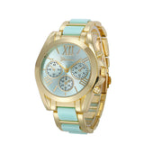 2017 Luxury Brand Watches Women Gold Quratz-Watch For Women Horloges Geneva Roman Numeral Wrist Watch Montre Femme &03