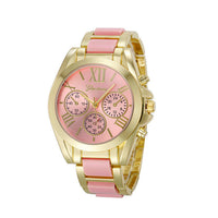 2017 Luxury Brand Watches Women Gold Quratz-Watch For Women Horloges Geneva Roman Numeral Wrist Watch Montre Femme &03