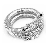 Punk Rhinestone Curved Stretch Snake Cuff Bangle Bracelet multi strand Snake Bracelet #30