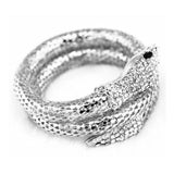 Punk Rhinestone Curved Stretch Snake Cuff Bangle Bracelet multi strand Snake Bracelet #30