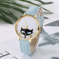 GAIETY Fashion Women's Watch 2017 Cute Cat Ladies Wrist Watches Analog relojes Clock Woman Dress Quartz Watch Montre Femme #814