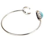 New Boho Womens Turquoise Moon Sun Open Bracelet Cuff Bangle Jewelry