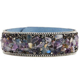 Crystal Stone Bracelets Unisex Bracelets  Cowhide Bracelets Wrist Chains  AG