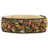 Crystal Stone Bracelets Unisex Bracelets  Cowhide Bracelets Wrist Chains  AG