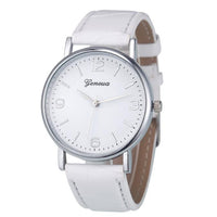 Deluxe Genevasiness Crocodile Leather Analog Quartz Unisex Wrist Watch
