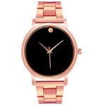 Fashion Man Women Crystal Stainless Steel Analog Quartz Wrist Watch