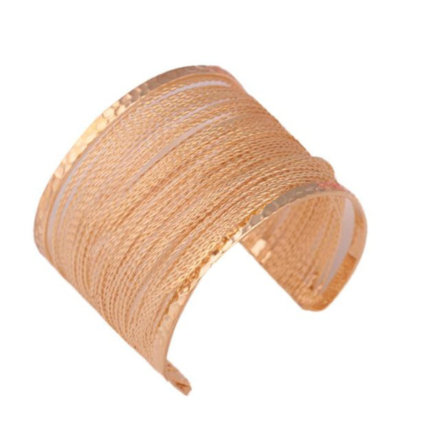 Fashion Europe  pierced graphic Metal Bracelet GD