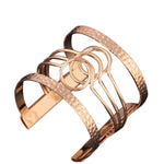 Fashion Europe irregular pierced graphic Metal Bracelet GD