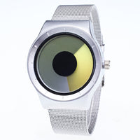 Mens Womens Unisex Metal Mesh Band Fashion Quartz Wrist Watch