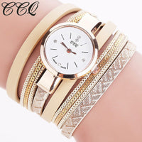 CCQ Women Fashion Casual Analog Quartz Women  Watch Bracelet Watch