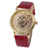 Womens Hollow Analog Quartz Stainless Steel Wrist Watch Watches