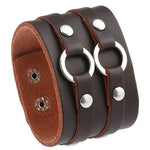 New Retro Punk Style Star Shape Handmade Cowhide Strap Bracelet Nice Gifts