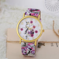 Fashion Geneva Women Leather Band Quartz Analog Wrist Watch