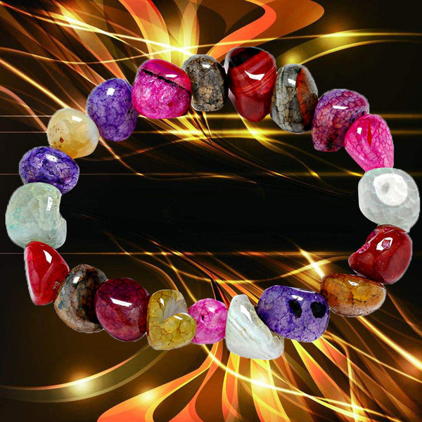 Women Men Bracelet Elastic Beaded Bracelet Tibet Charm Bracelets