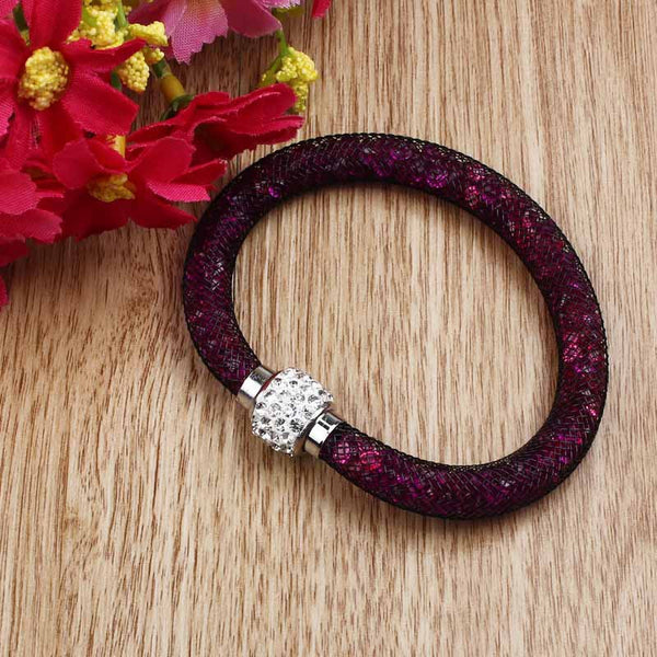 2015 Stardust Mesh Bracelets Crystal Magnetic Clasp Bangles Jewelry PP