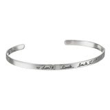 Fashion Women Cuff Bangle Jewelry Letter Bracelet  GD