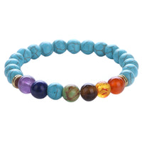 Women Men Bracelet Elastic Beaded Bracelet Tibet Charm Bracelets