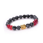 Women Men Bracelet Buddha Elastic Beaded Bracelet Chain Charm Bracelets Jewelry