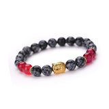 Women Men Bracelet Buddha Elastic Beaded Bracelet Chain Charm Bracelets Jewelry