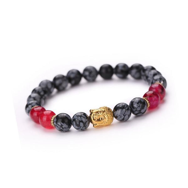 Women Men Bracelet Buddha Elastic Beaded Bracelet Chain Charm Bracelets Jewelry